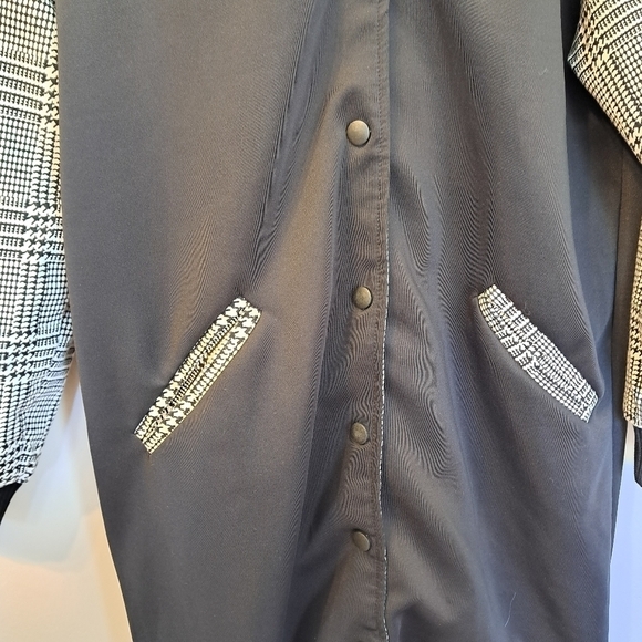 WOMEN'S Houndstooth Cici Party Extra Long Jacket  Size Small - Picture 6 of 8
